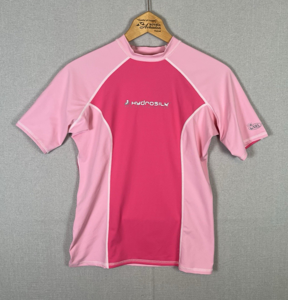 NRS Hydrosilk Rash Guard Kayak Paddle Swim Top Pink Womens Size Medium UPF 50